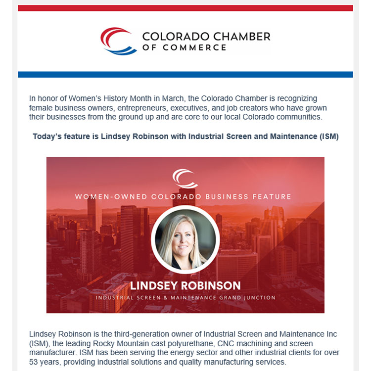 Colorado Chamber of Commerce: Women-owned Business Feature